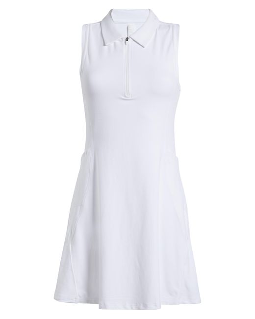 Zella White Replay Sleeveless Polo Dress