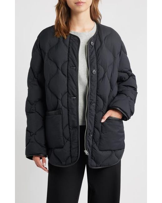 Rag & Bone Black Tatiana Down & Feather Fill Quilted Jacket