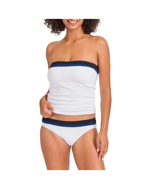 Tommy Bahama Blue Island Cays Colorblock Bandini Swim Top