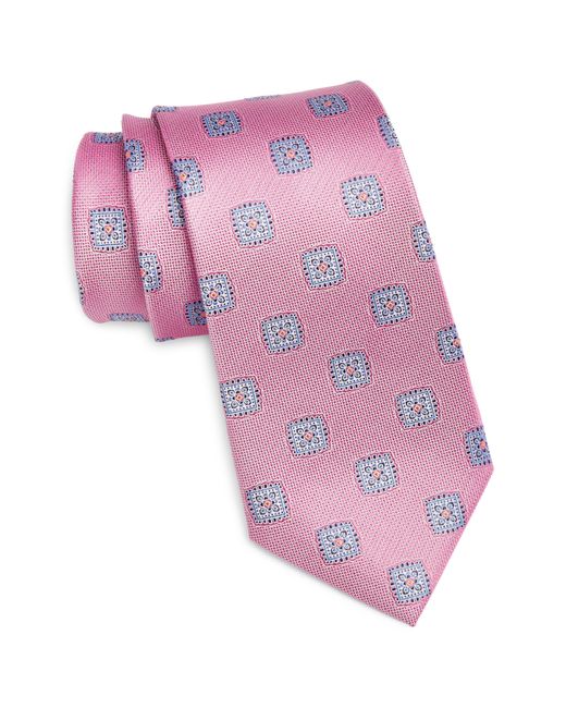 Nordstrom Pink Medallion Silk Tie for men