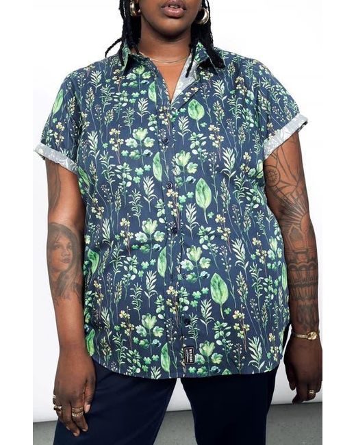 WILDFANG Green The Essential Button Up