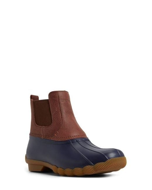 Sperry Top-Sider Blue Saltwater Waterproof Duck Chelsea Boot
