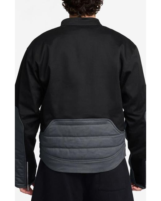 Nike Black Motosport Colorblock Jacket for men