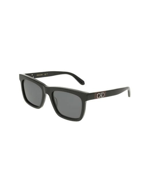Ferragamo Black 55Mm Gradient Rectangle Sunglasses for men