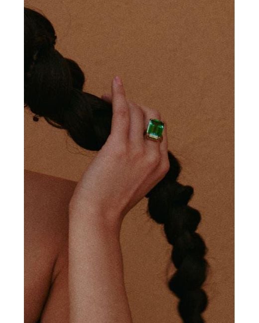 Retro Chic Blue Lime Glow Ring