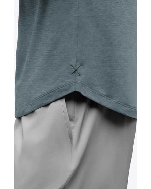 Cuts Blue Crossover Polo for men