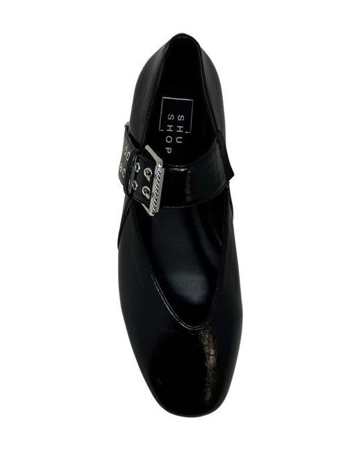Shu Shop Black Buckle Flat