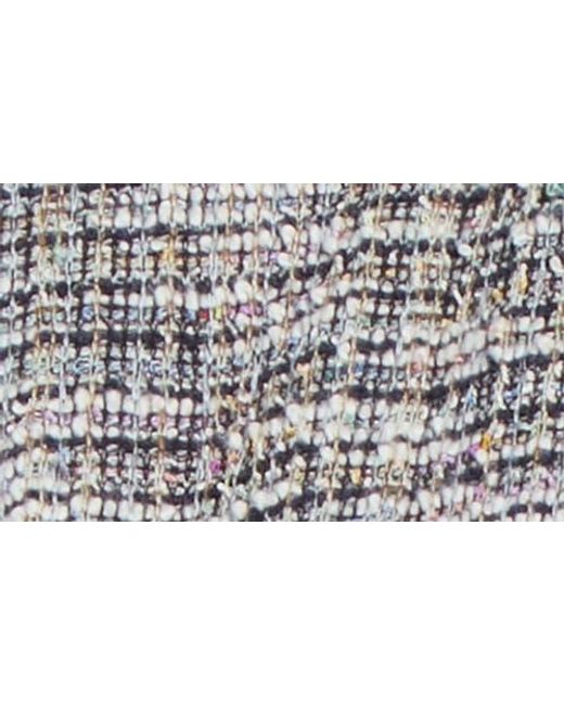 Lyssé Gray Collarless Stretch Tweed Jacket