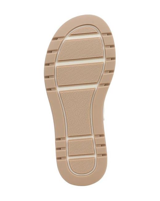 Naturalizer White Attract Slingback Platform Sandal