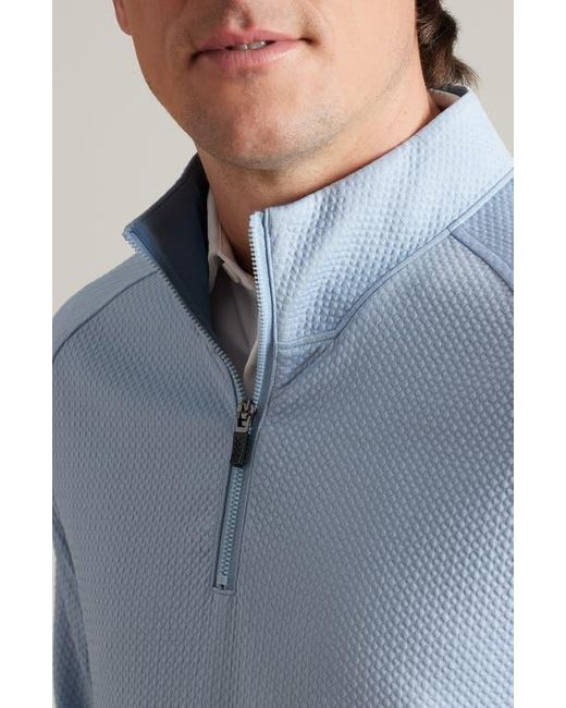 Rhone Blue Founders Golf Quarter Zip for men
