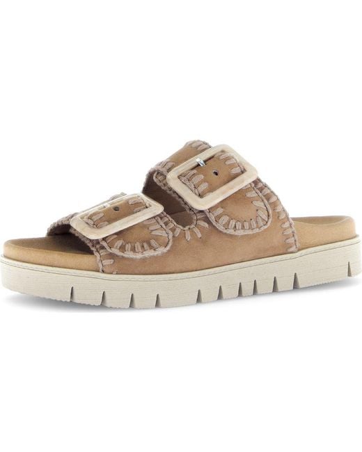 Gabor Brown 63.741 Buckle Slide Sandal