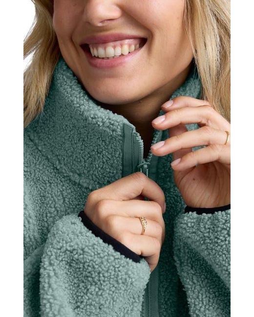 Beyond Yoga Green Unity Zip Jacket