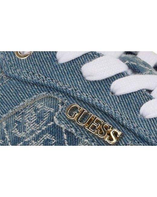 Guess Blue Hansin Platform Sneaker