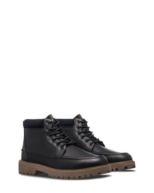 CLAE Black Romare Lugged Apron Toe Boot for men