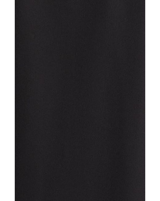 The Row Black Esmee Asymmetric Silk Column Gown