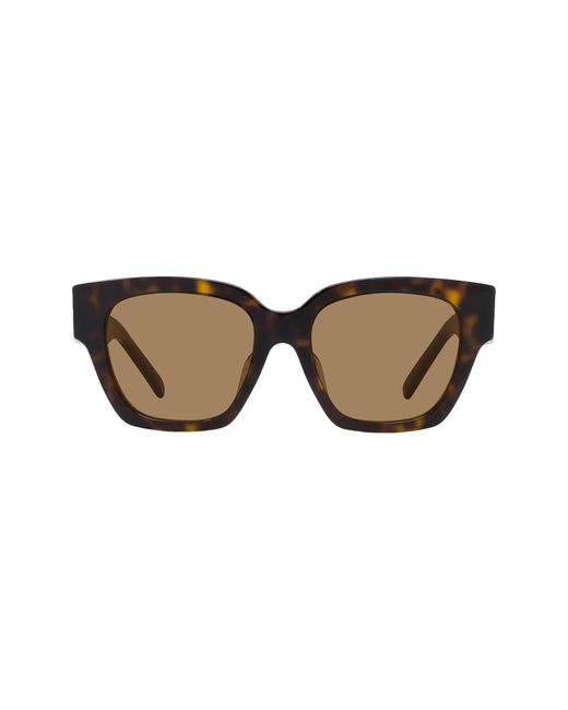 Givenchy Brown 4g 53mm Square Sunglasses