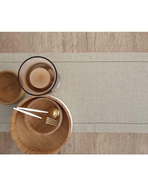 Solino Home Gray Linen Table Runner