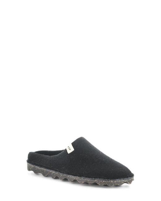 ASPORTUGUESAS Black Natura Wool Felt Mule
