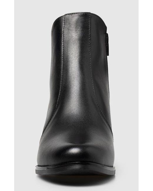 Manuela Black Alei Block Heel Side Up Bootie