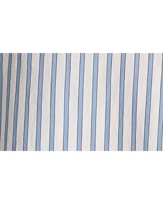 Vince Blue Furrow Stripe Button-Up Shirt
