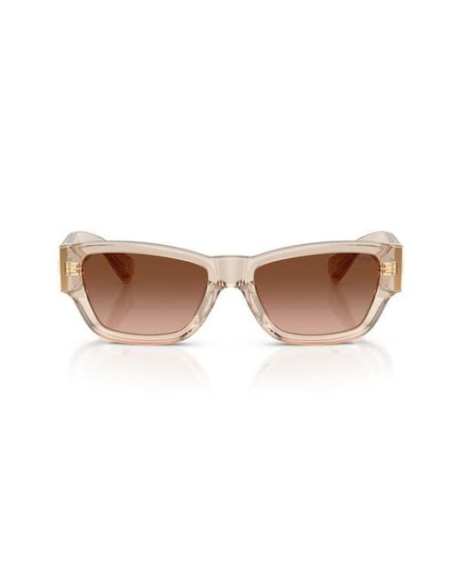 Tiffany & Co Brown 54Mm Rectangular Sunglasses