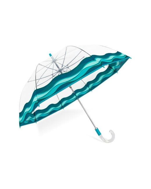Shedrain Blue Auto Open Bubble Stick Umbrella