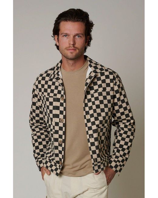 LEISURE LAB Brown Checkmate Ranch Jacket for men