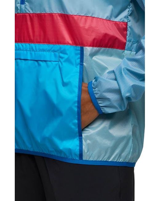 COTOPAXI Blue Teca Half-Zip Windbreaker