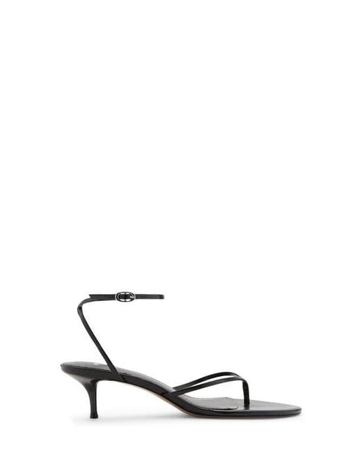 Mango White Ankle Strap Sandal