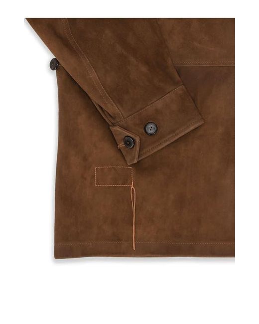 Fortela Brown Julian Jungle Suede Jacket for men