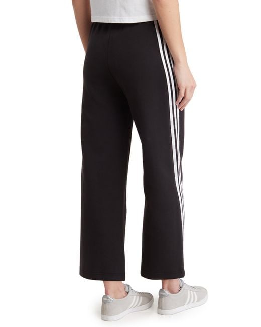 Adidas Black Future Icon 3-stripes Crop Pants