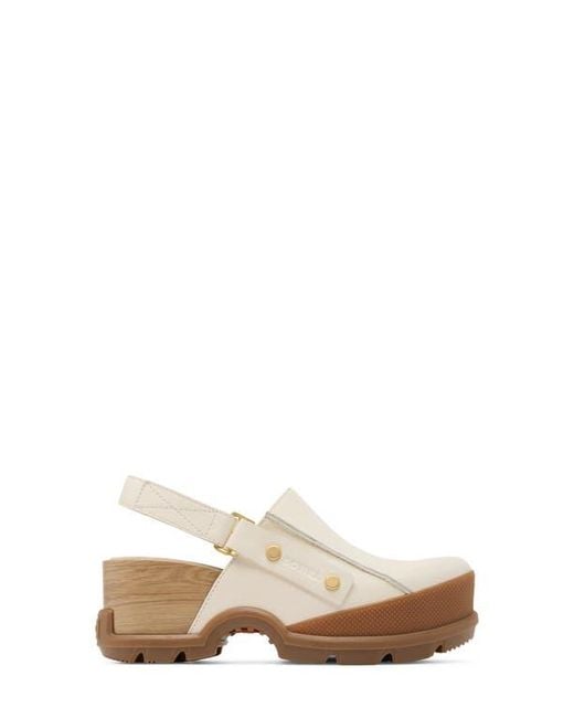 Sorel White Roam'N Rbr Clog