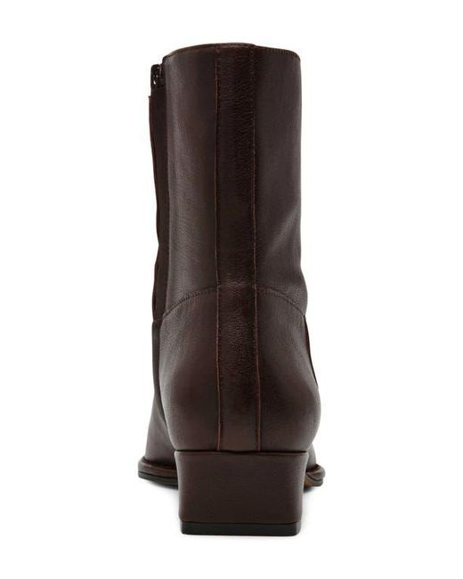 Steve Madden Brown Define Block Heel Bootie