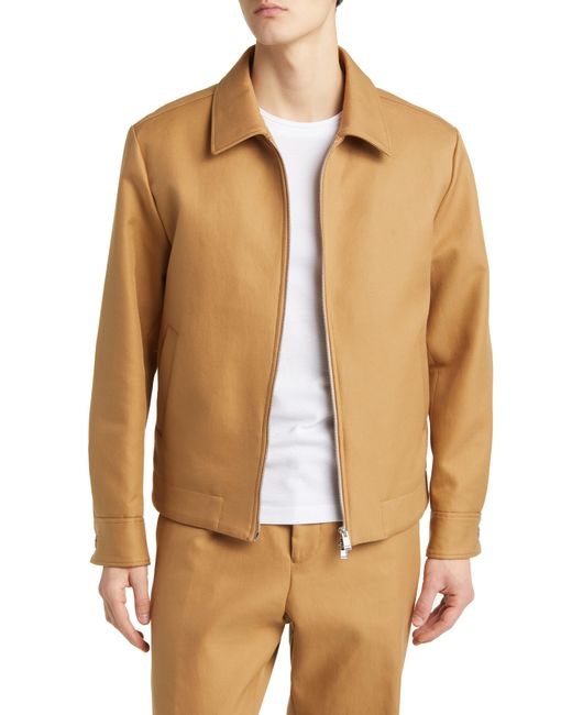 Boss Brown Hanry Wing Cotton Twill Jacket for men