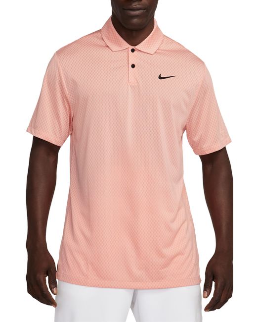Nike Pink Dri-fit Jacquard Golf Polo for men