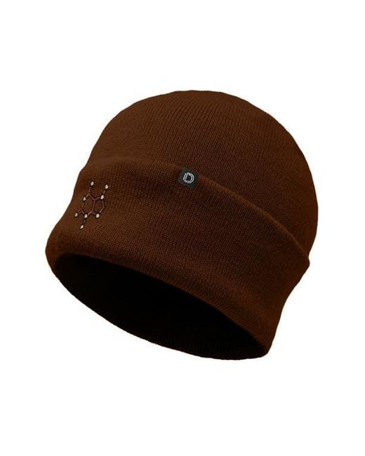 Alix Brown Molecule Beanie for men
