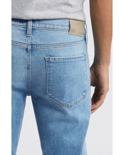 PAIGE Blue Federal Transcend Slim Straight Leg Jeans for men