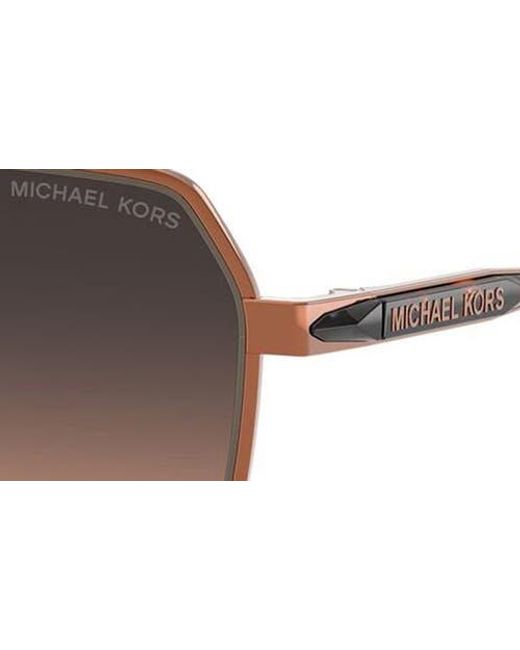 Michael Kors Dana Point 57Mm Square Sunglasses in Brown for  display picture 2