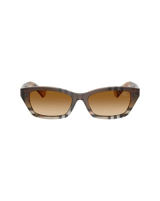 Burberry Brown 52Mm Rectangular Sunglasses