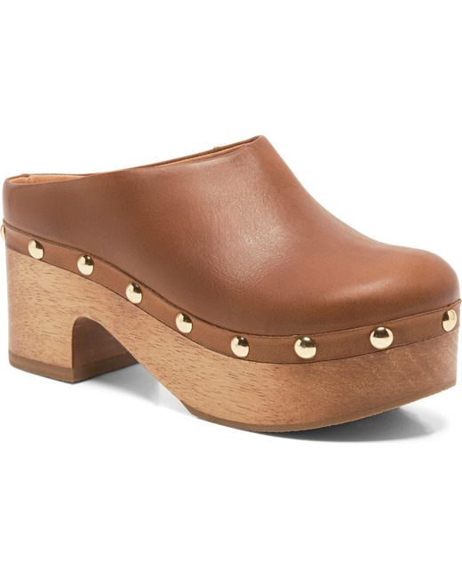 Free People Brown Calli Platform Clog