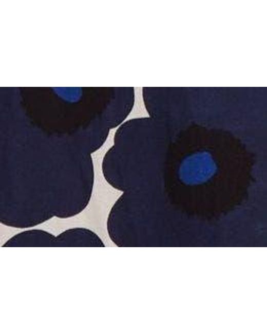 Marimekko Blue Markkinat Unikko Floral Shirtdress