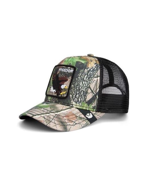 Goorin Bros Green Eagle Embroidered Patch Trucker Hat for men