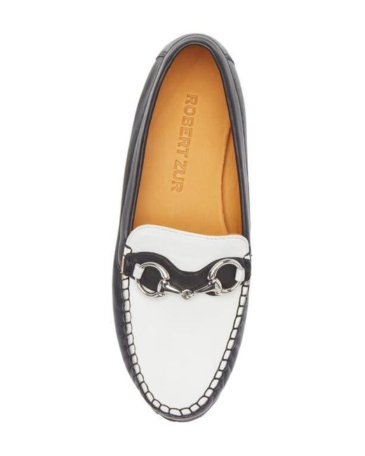 Robert Zur White Soho Classic Bit Loafer