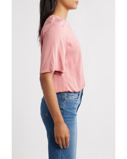 Cloth & Stone Pink Elastic Waist Top