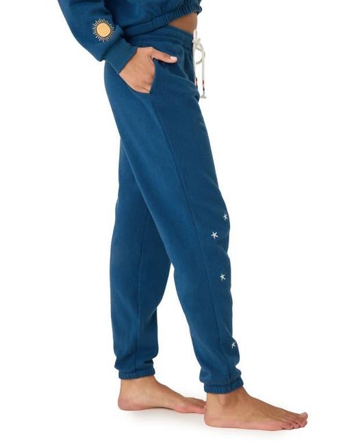 Pj Salvage Blue Maritime Banded Joggers