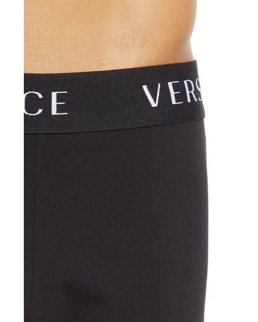 Versace Blue 2-Pack Logo Trunks for men