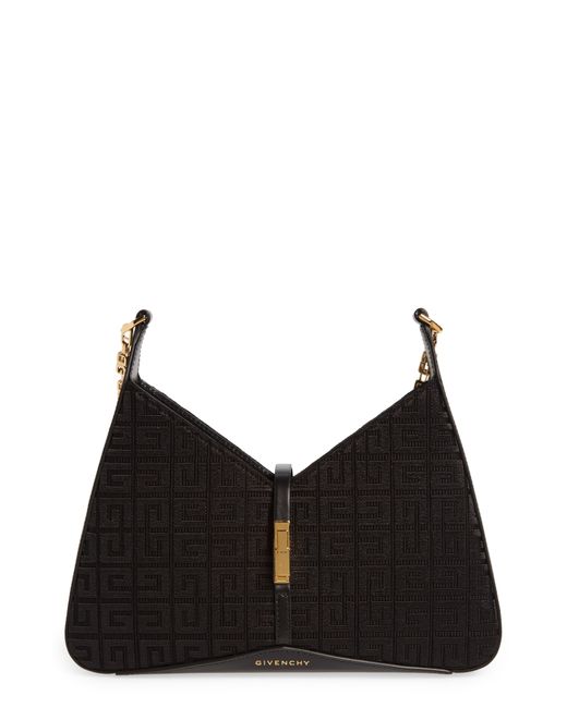 Givenchy Black Small Cut Out 4g Embroidered Shoulder Bag