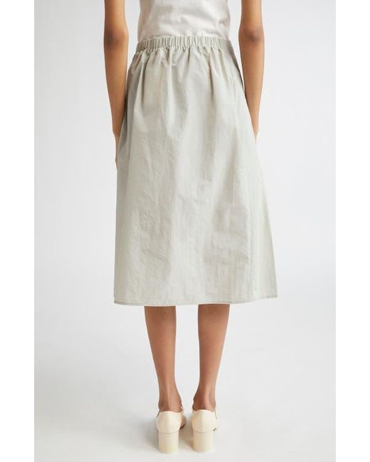 Renaissance Renaissance White Sequel Pleated Midi Skirt