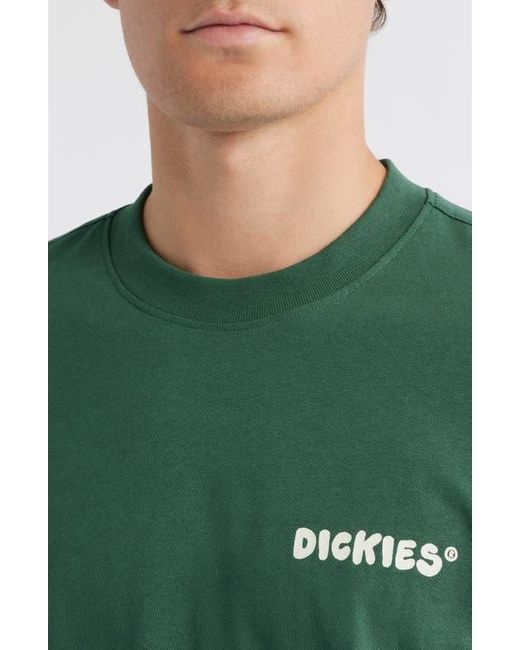 Dickies Green Gordonsville Logo Graphic T-Shirt for men
