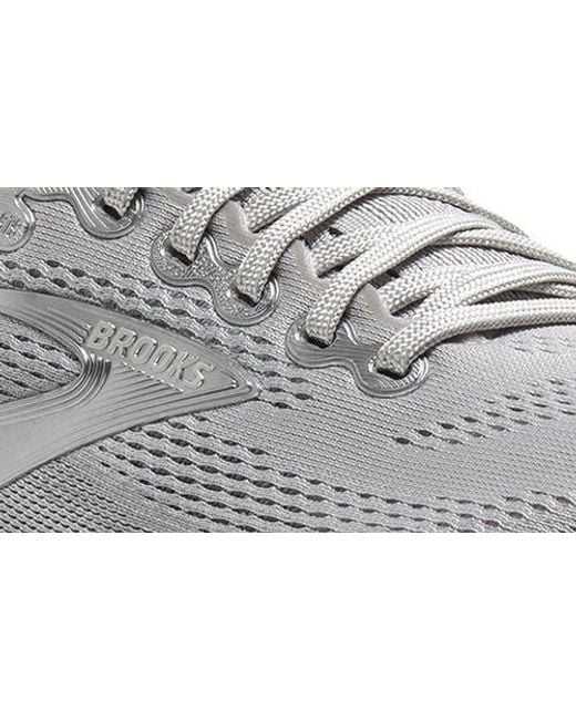 Brooks Gray Adrenaline Gts 25 Running Shoe for men